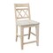Whitewood Industries Solid Wood Canyon Counter Height Double X-Back Dining Stool - 24" Seat Height S-472 - alternate 6